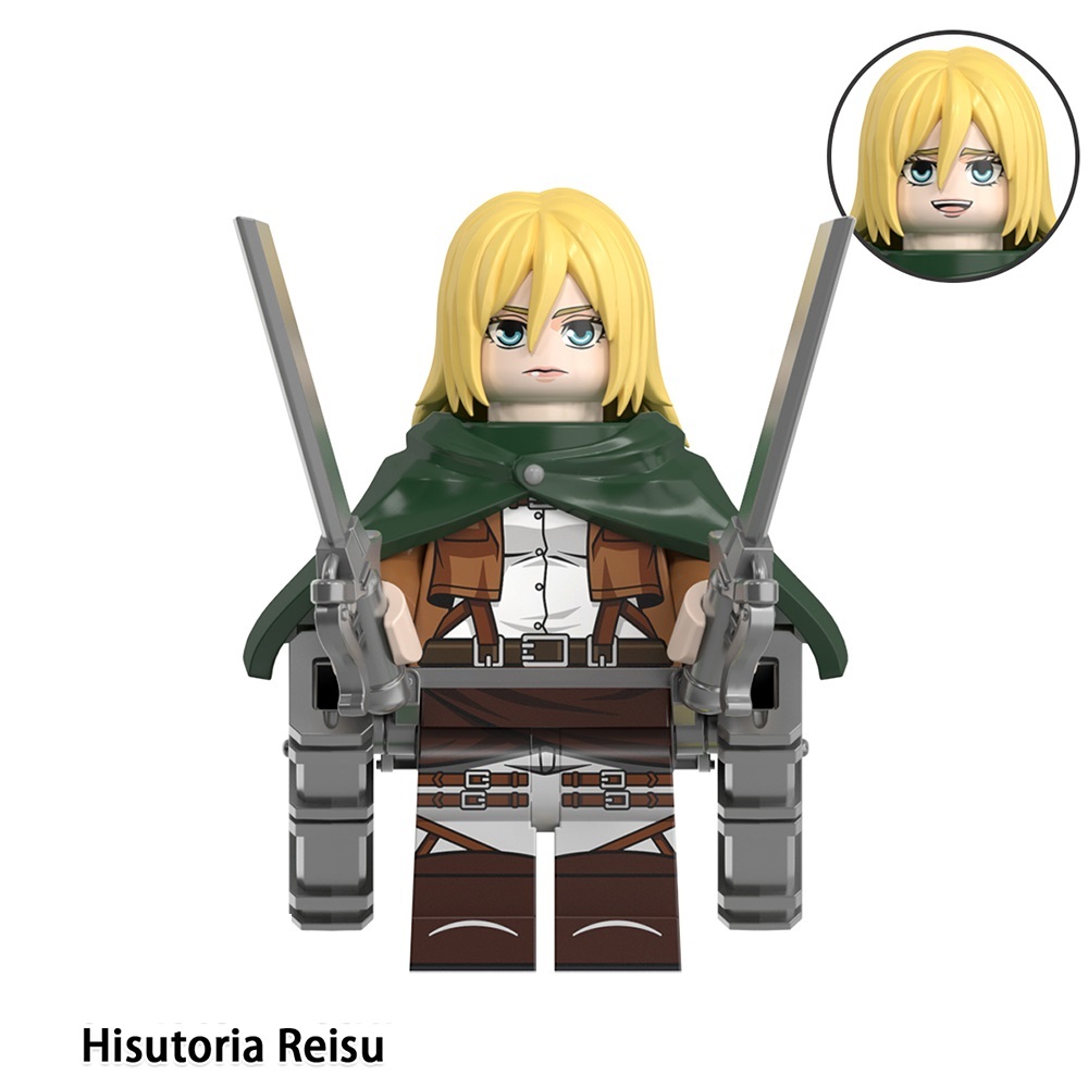 Attack On Titan Hisutoria Reisu Custom Minifigures Minifigs Fit Lego WM6165 WM2581
