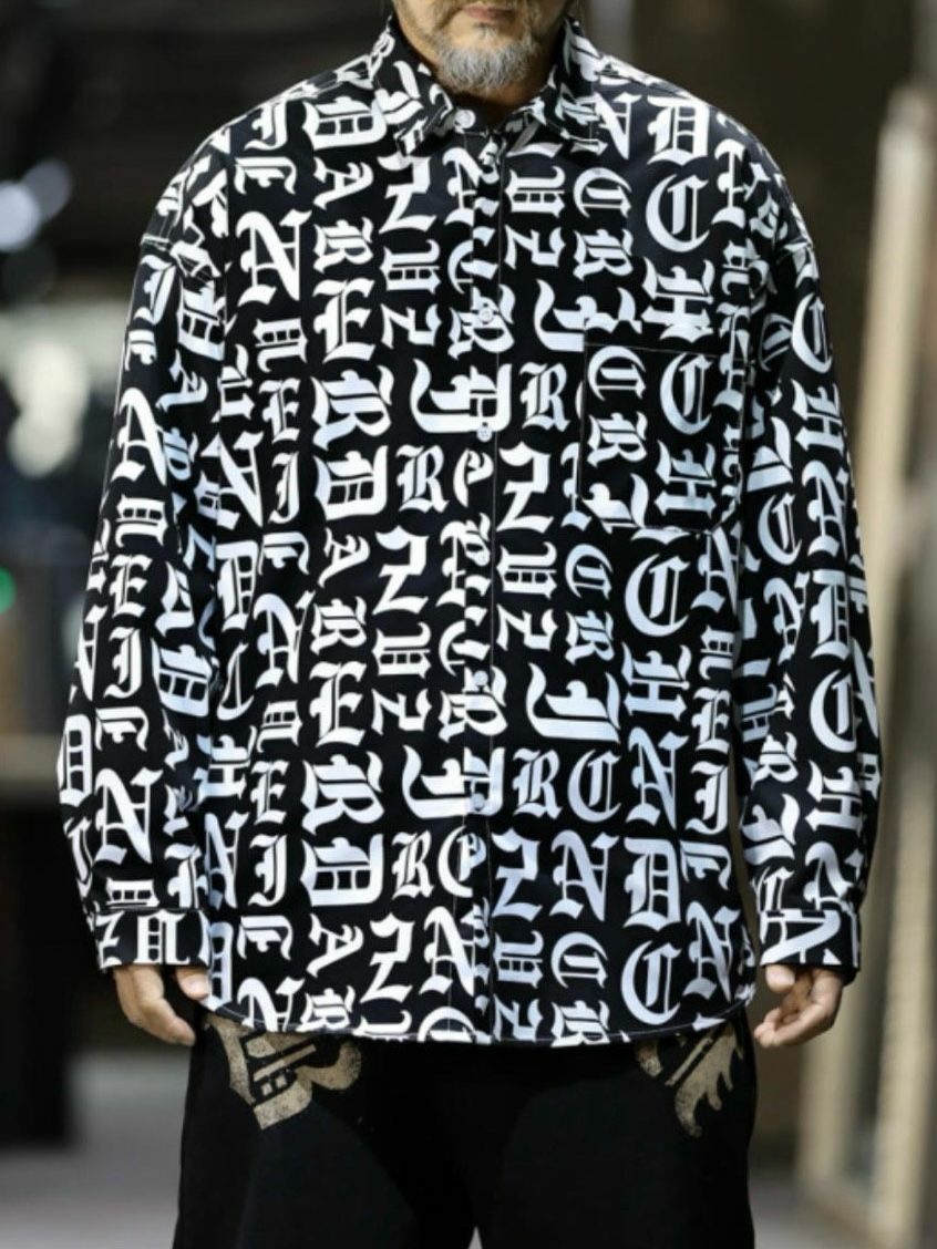 英文字長袖恤衫 2nd-210S