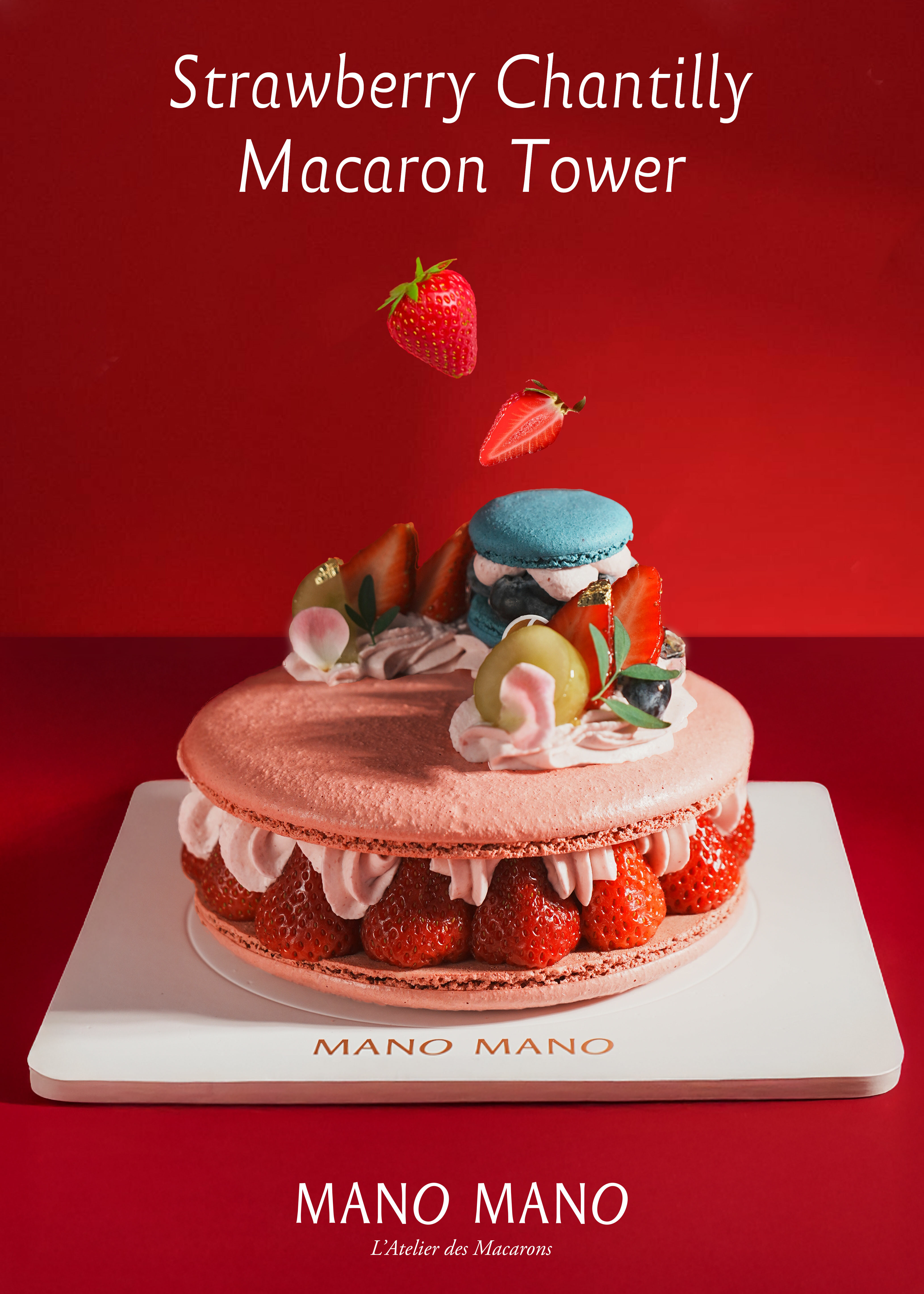 6吋 季節水果COMBO香緹馬卡龍