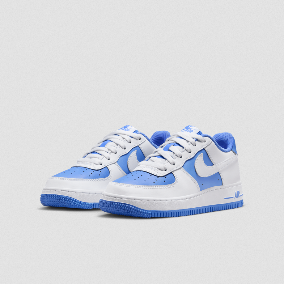 【預訂】NIKE AIR FORCE  1 白北卡藍-GS