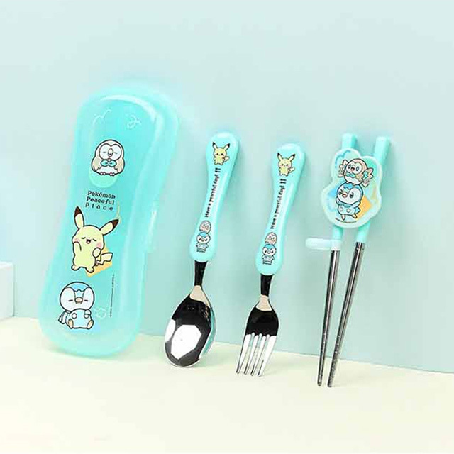 Monpoke 不鏽鋼兒童餐具套裝