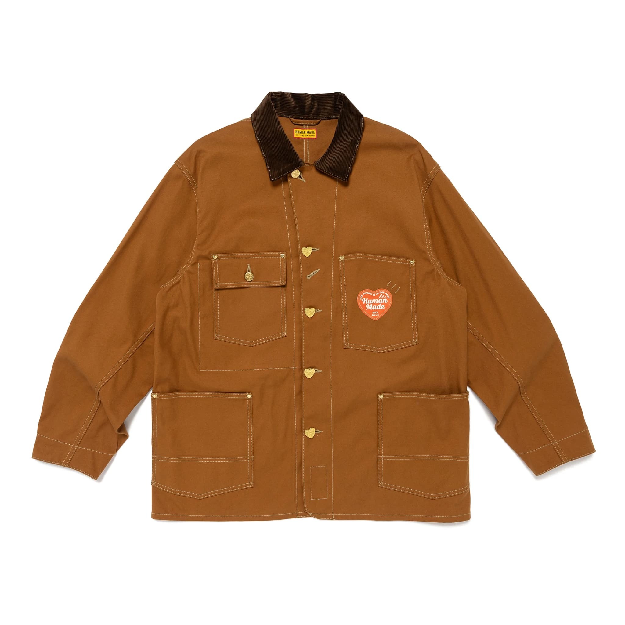 ジャケット・アウター 2XL 24AW HUMAN MADE DUCK COVERALL JACKET HUMAN MADE Duck Coverall Jacket in Brown | SVD USA