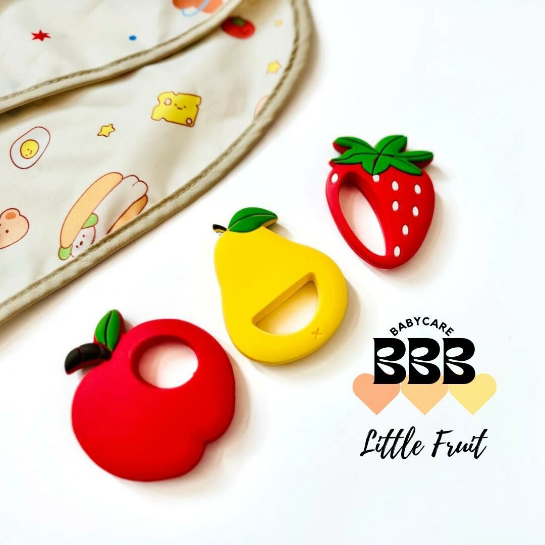BBB_Babyacre 小水果矽膠牙膠套裝 (附BBB_Babycare 收納袋)