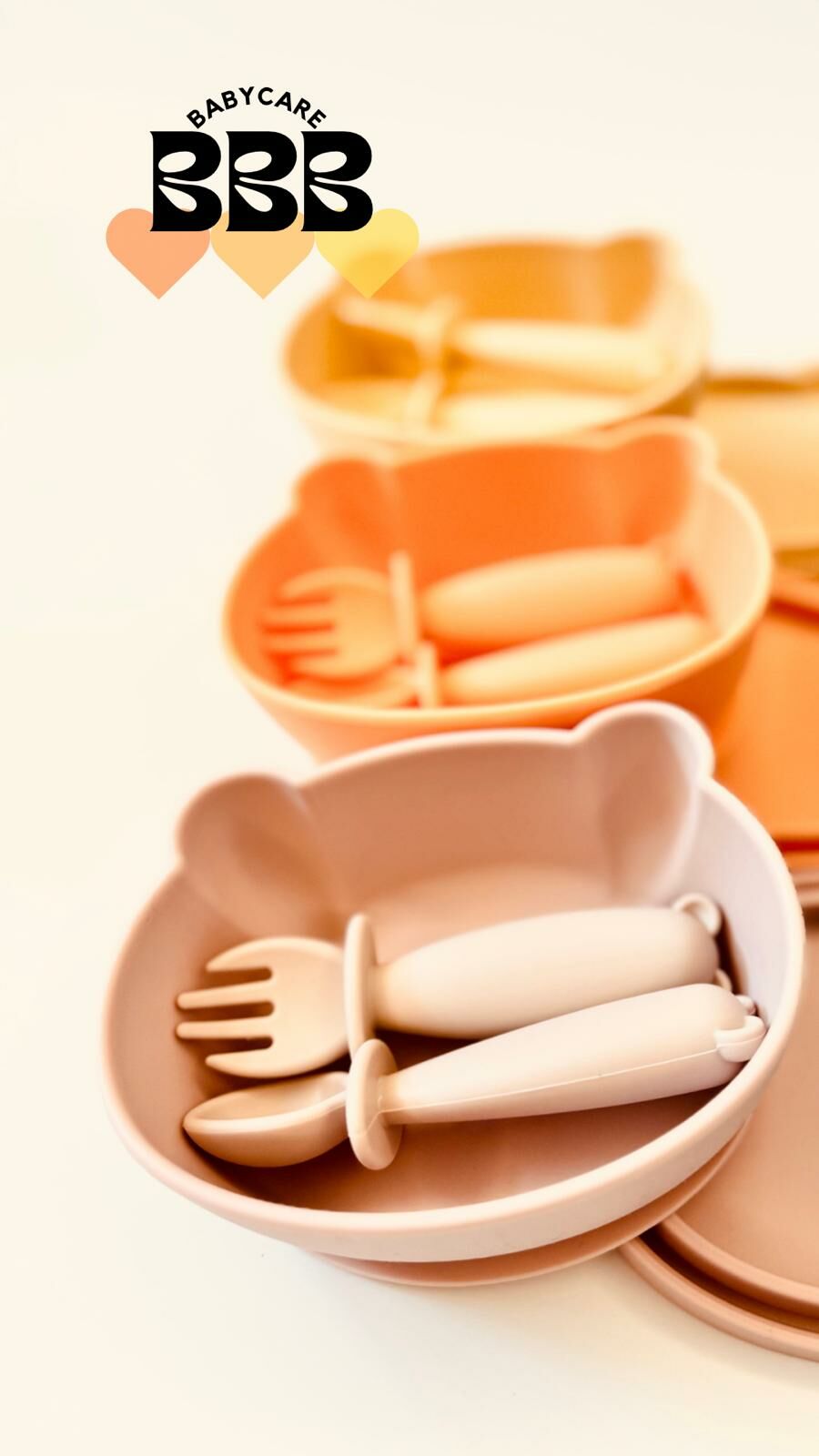 BBB babycare 小熊矽膠餐具系列