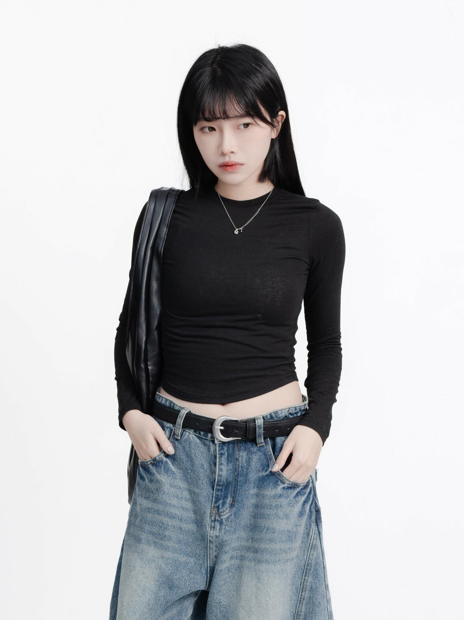 SIMON MADE GC-2433 S曲線 基礎 短版 薄長袖