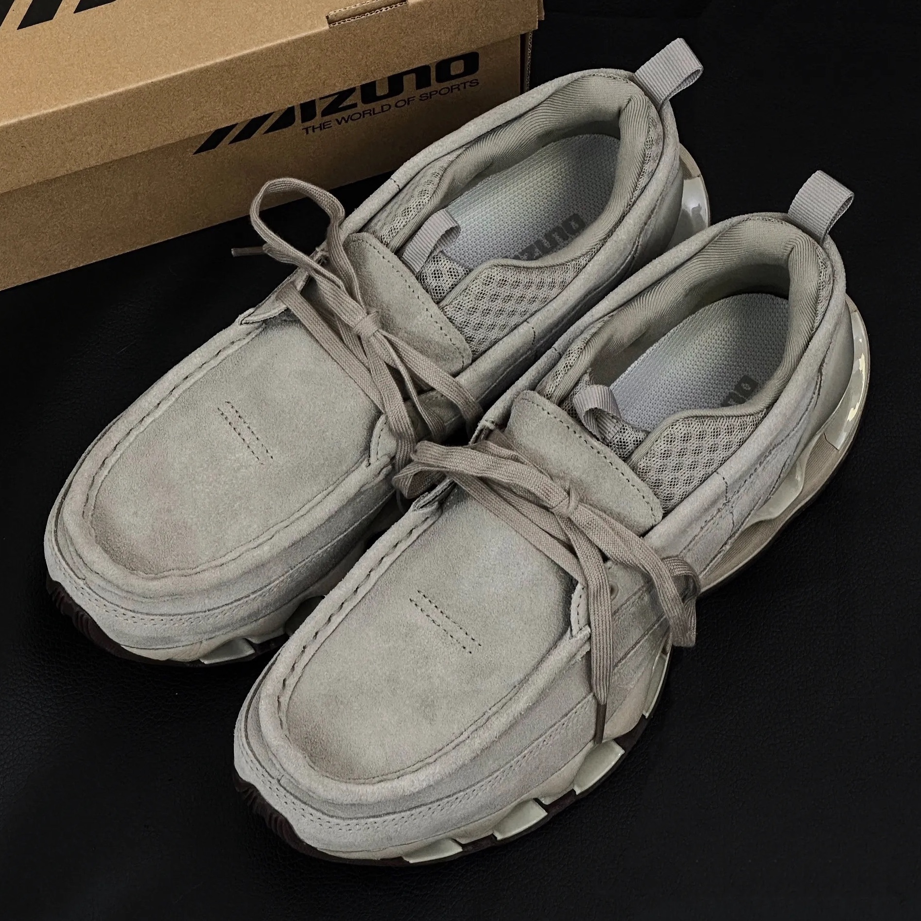 MIZUNO WAVE PROPHECY MOC 棕灰 透氣 麂皮 男女鞋 D1GD243601 / 現＋預