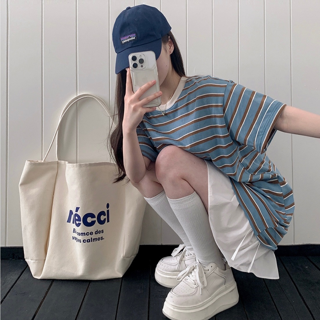 【優惠預訂】男女可穿！韓國OVERSIZE撞色橫間短袖TEE（5色）