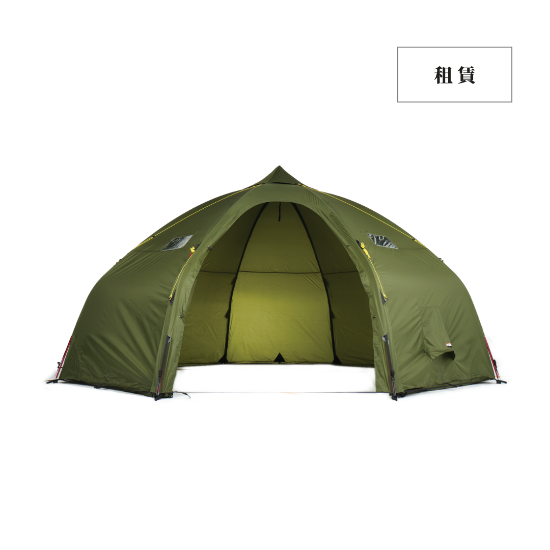 帳篷租賃｜Helsport｜Varanger Dome 瓦朗厄爾-球型洋蔥帳8-10人-綠