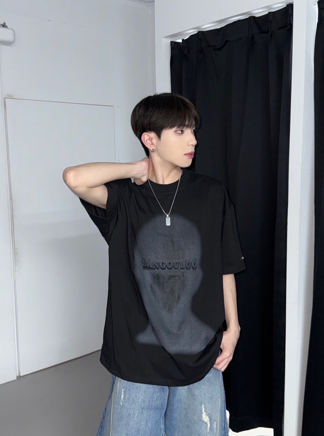 (GOAL) BANGOULUO 美式復古人像印花重磅短tee 2118