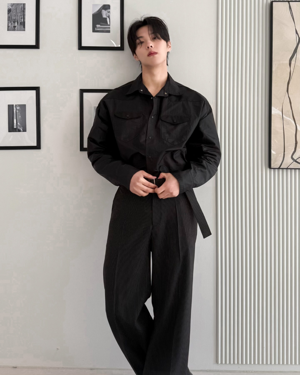 西部風格尼龍舒適夾克襯衫