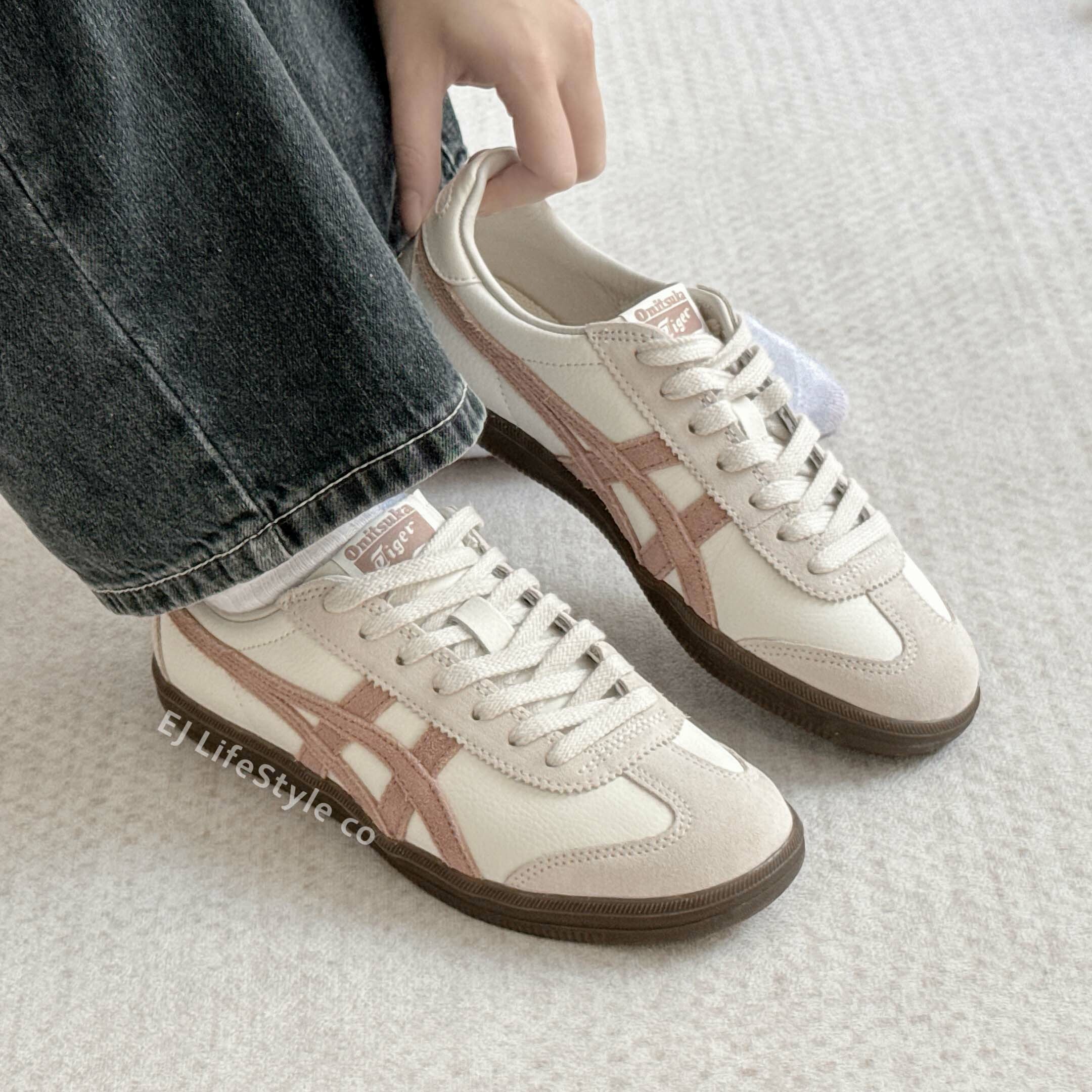 Onitsuka Tiger Tokuten 鬼塚虎 德訓鞋 焦糖底 蜜桃粉杏 灰粉 男女鞋 1183C086-103 / 現+預