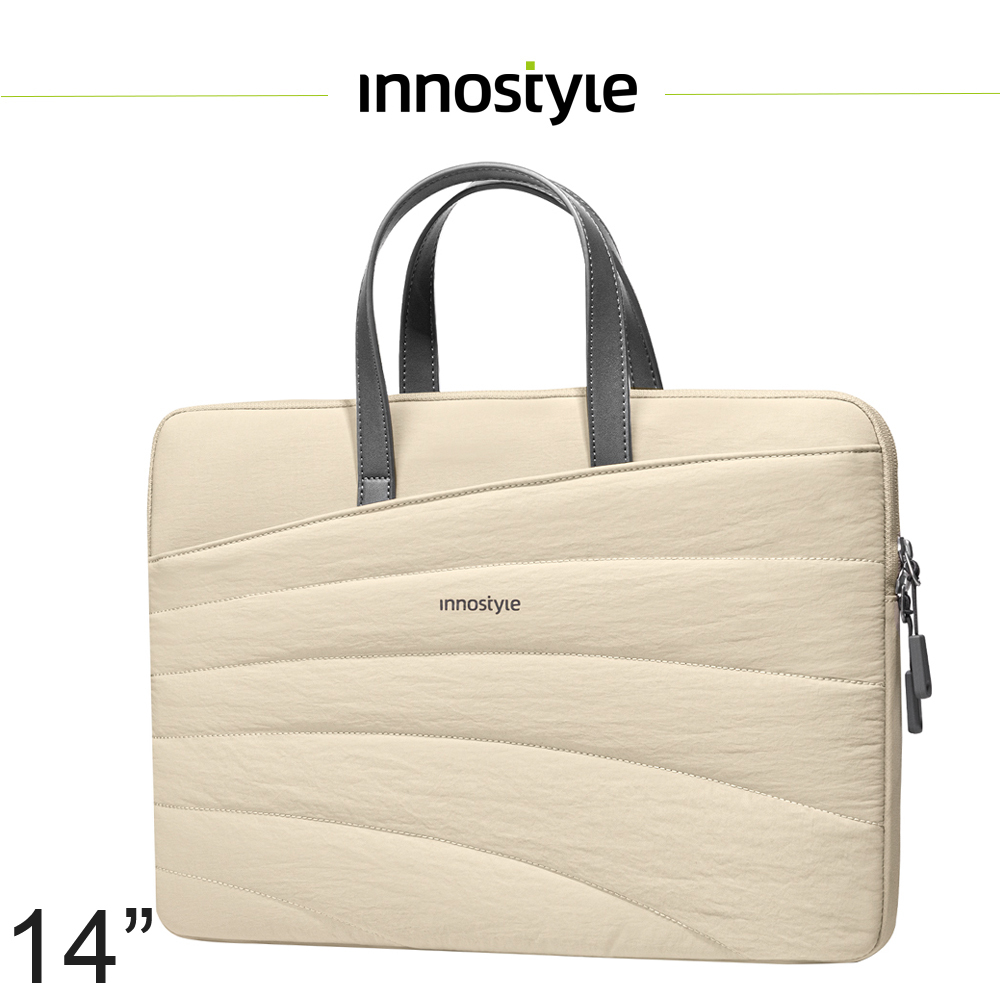 innostyle CarryLite Slim系列 14吋 專利防摔收納 手提包/筆電包/平板包/電腦包/公事包 卡其