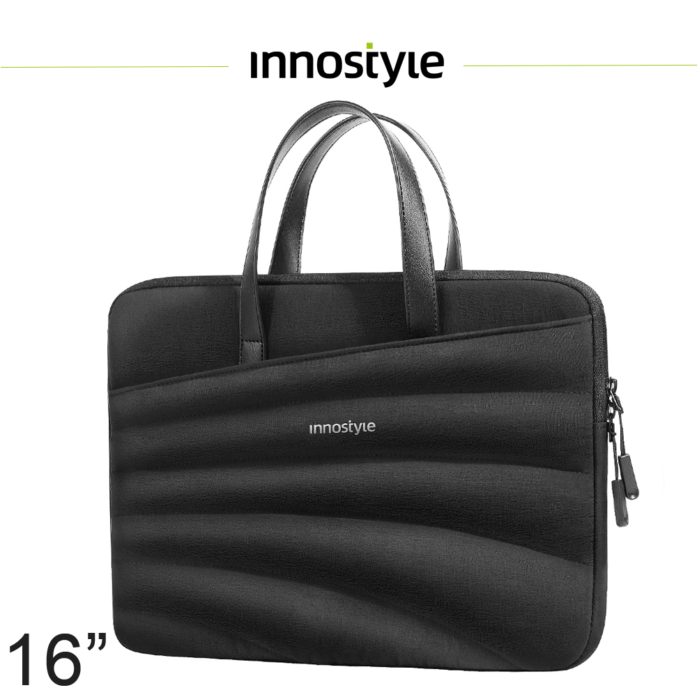 innostyle CarryLite Slim系列 16吋 專利防摔收納 手提包/筆電包/平板包/電腦包/公事包 黑色