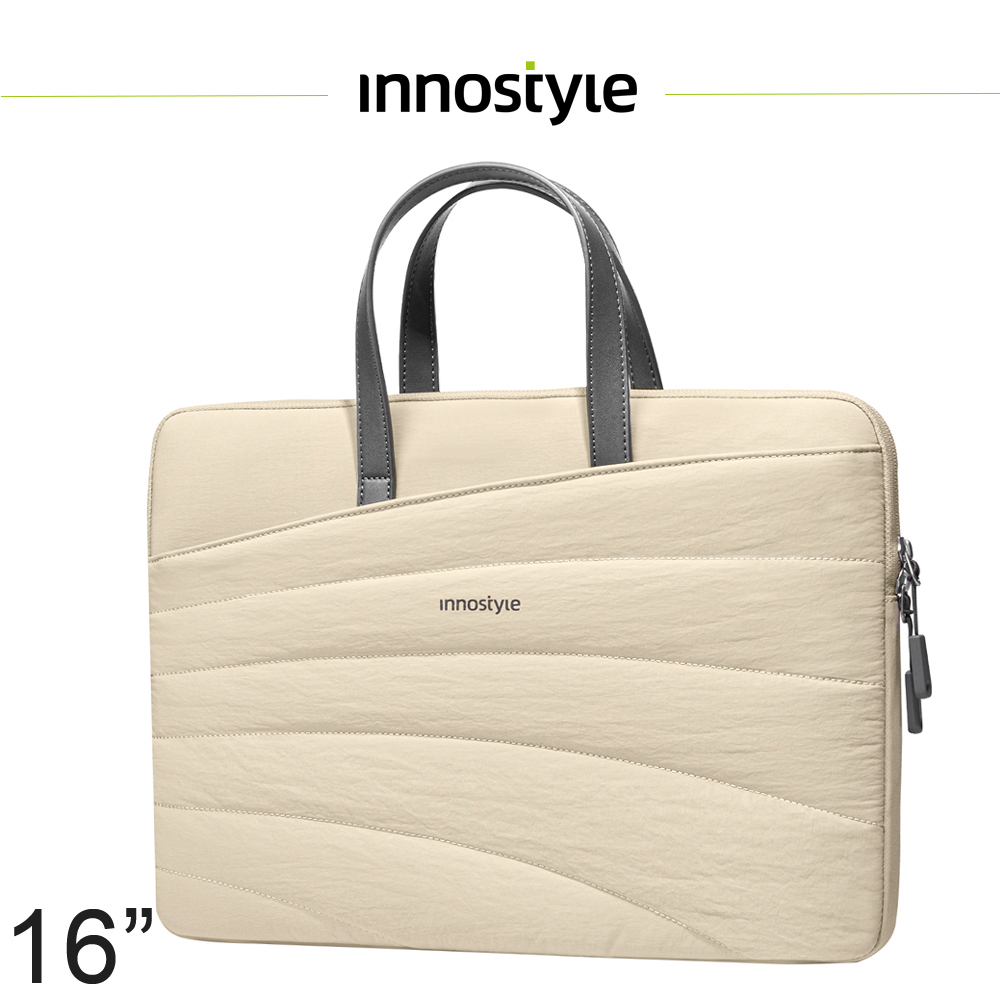 innostyle CarryLite Slim系列 16吋 專利防摔收納 手提包/筆電包/平板包/電腦包/公事包 卡其