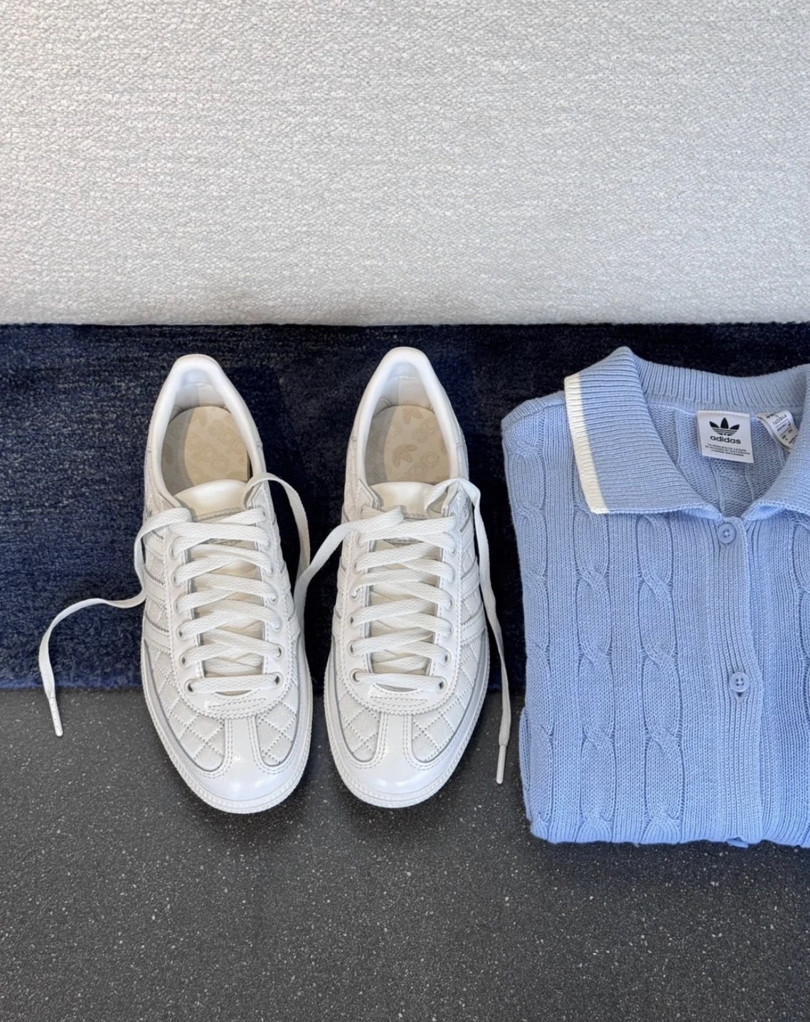 現貨秒發 Adidas Originals HANDBALL SPEZIAL 小香 板鞋 女 白 格紋 KJ0854