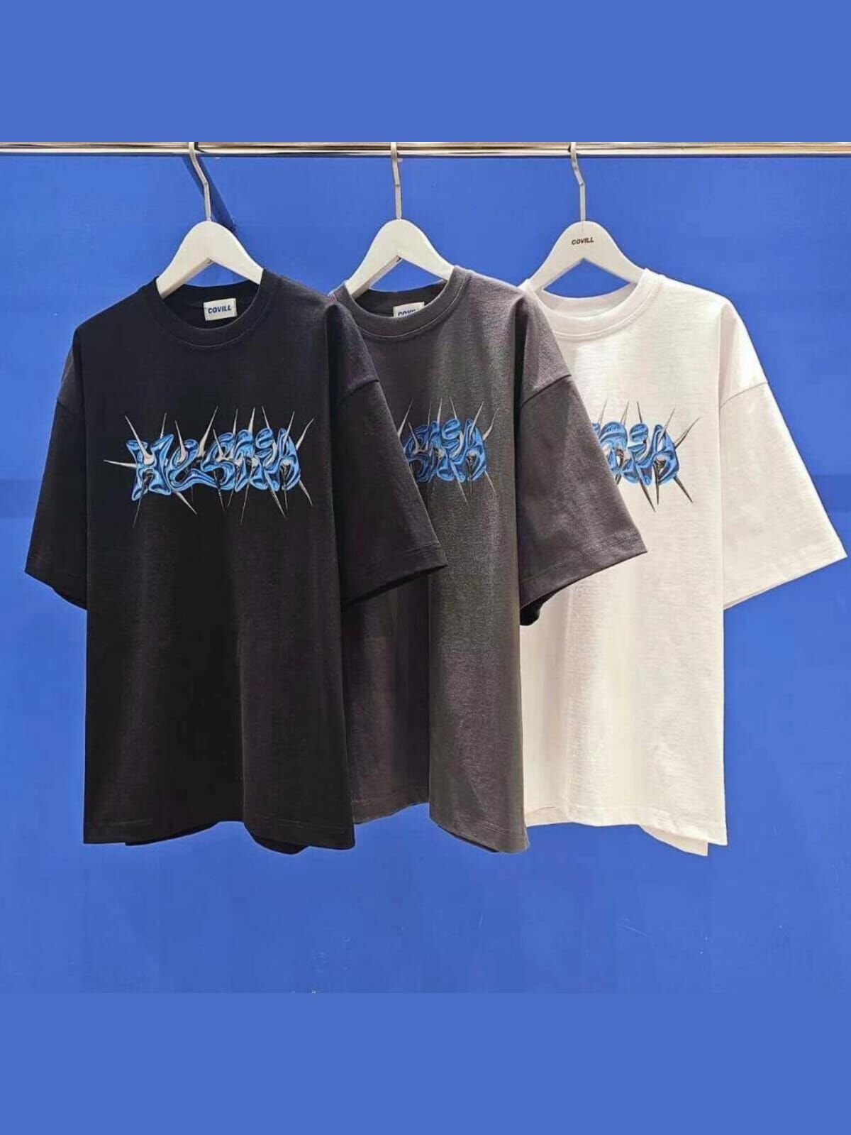 OverSize英文字短袖Tee COVILL-173T