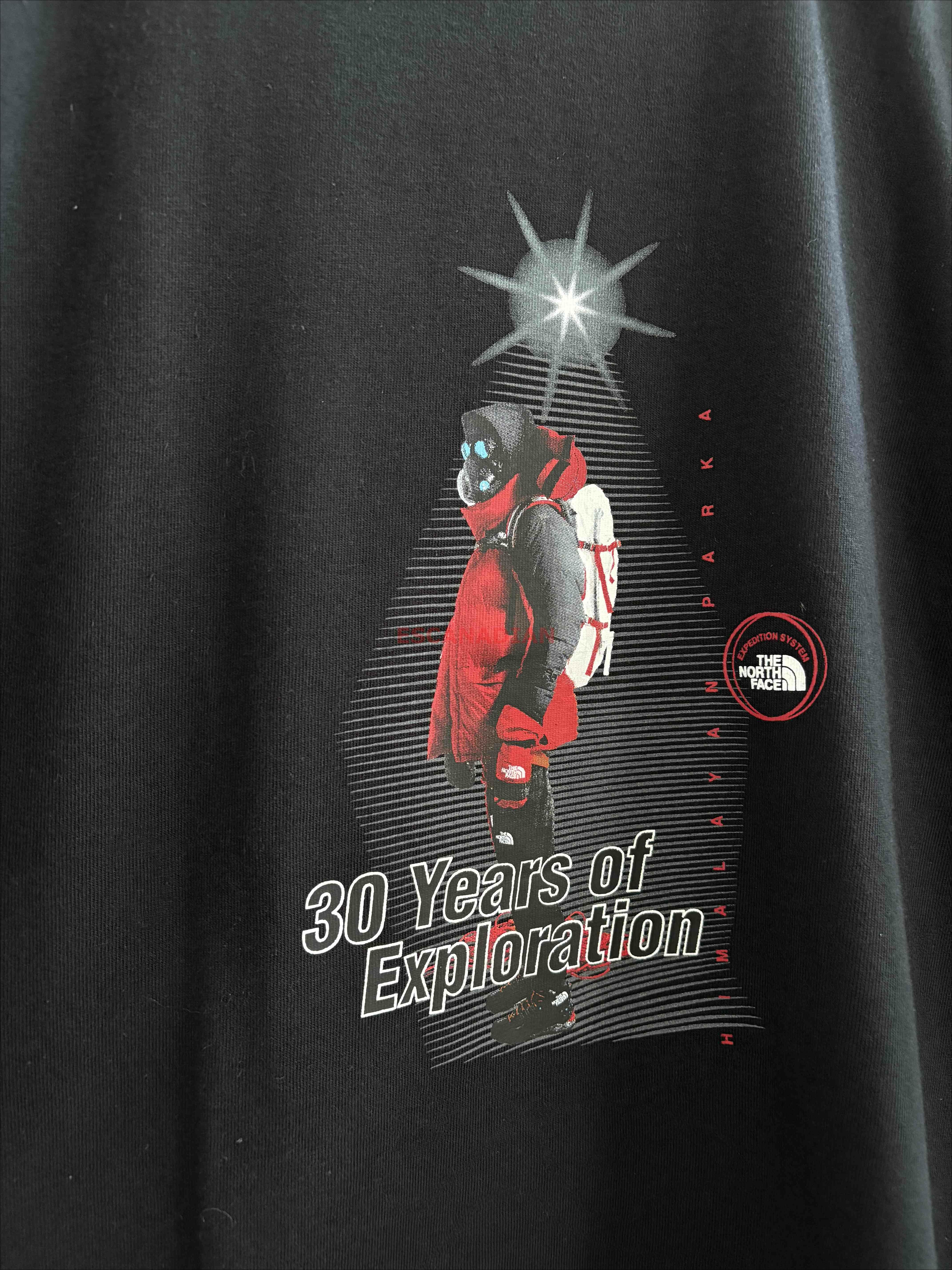 THE NORTH FACE 男大人 厚磅棉質 落肩小寬版 30年探險 短TEE