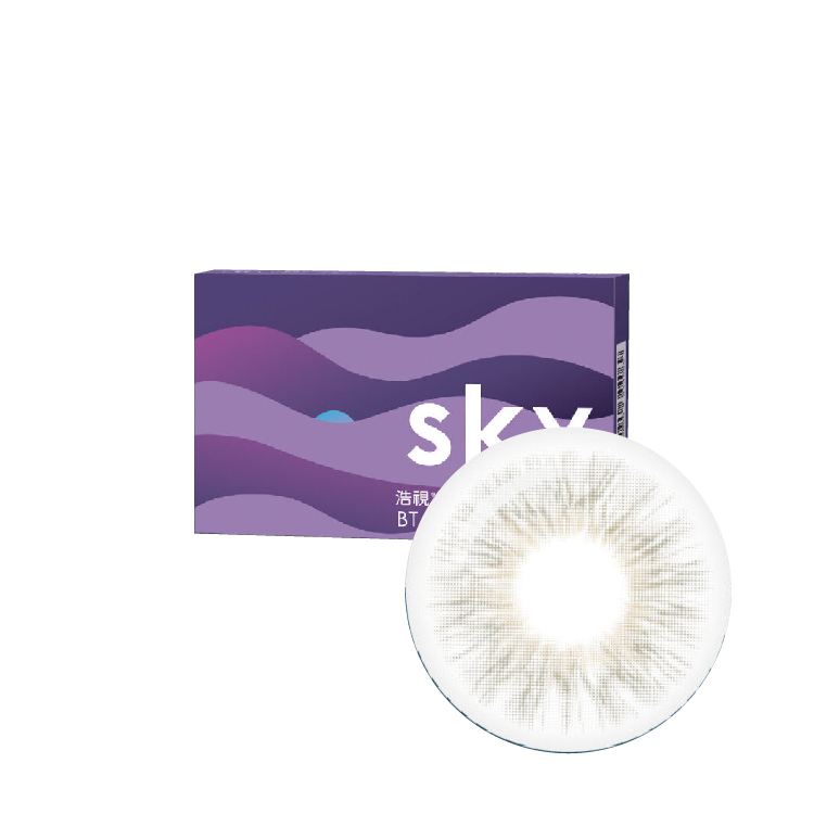 浩視彩色月拋煙花灰(1片)