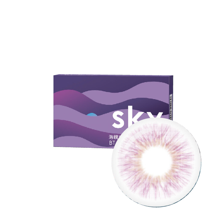 浩視彩色月拋煙花紫(1片)