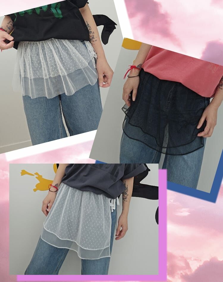 韓國連線 蕾絲圍邊（K3 F484）