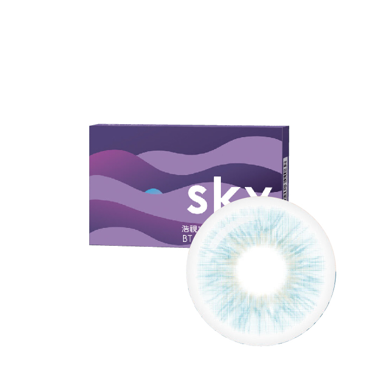 浩視彩色月拋煙花藍(1片)