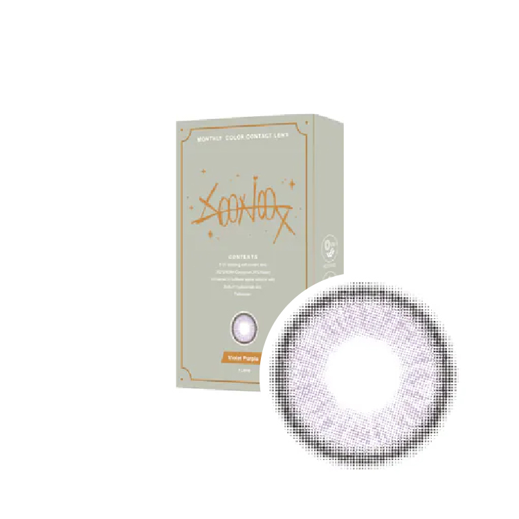 星歐XOONOOX系列彩色月拋Violet Purple (1片)