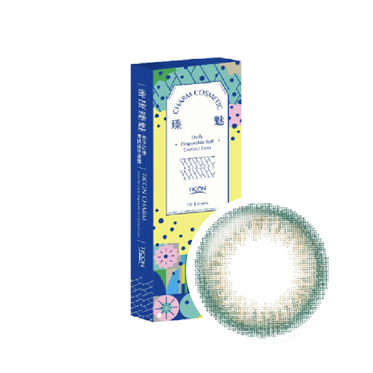 帝康臻魅彩色日拋凱莉綠(10片）