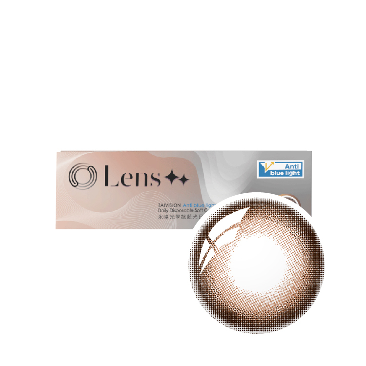 永暘光學彩色抗藍光日拋星韻棕 (10片)