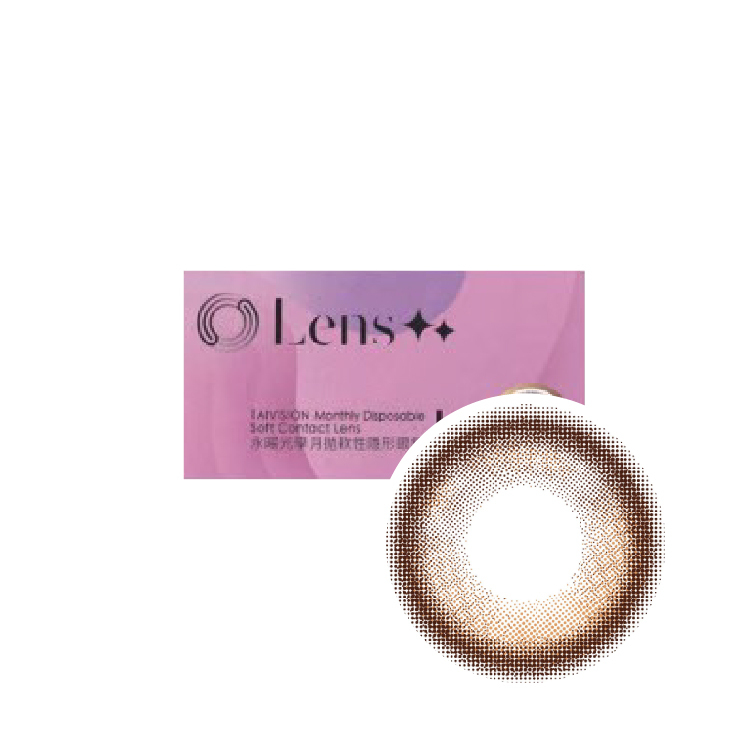 永暘光學彩色月拋星辰棕 (1片)