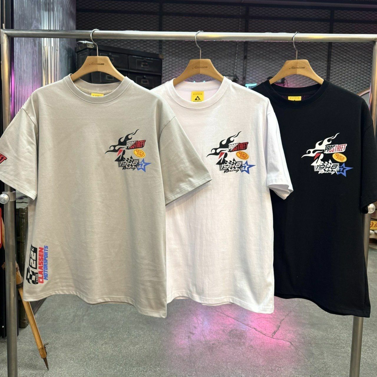 英文字圖案短袖Tee BY ATTENTION-372T