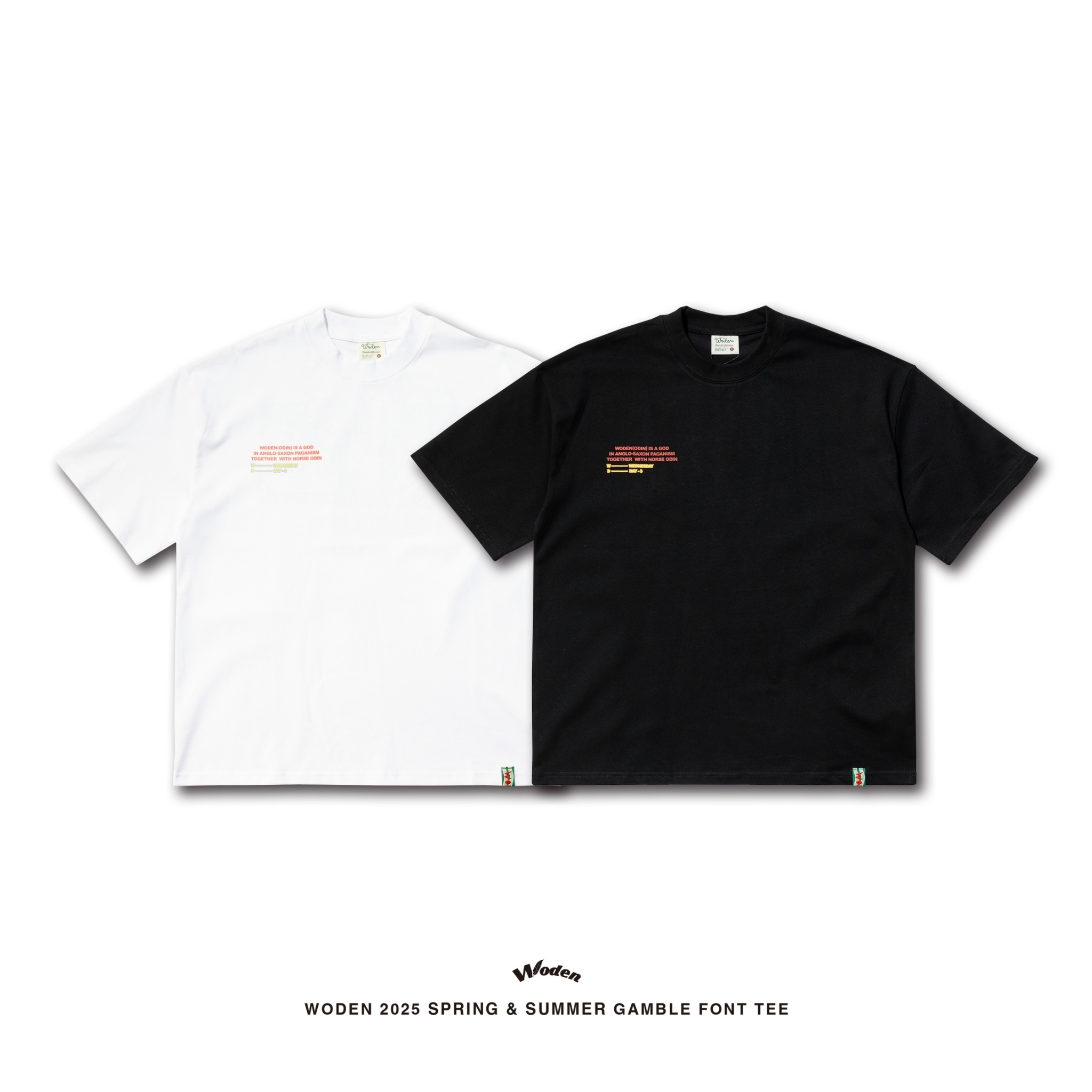 WODEN 2025 Spring & Summer 006 Gamble Font Tee