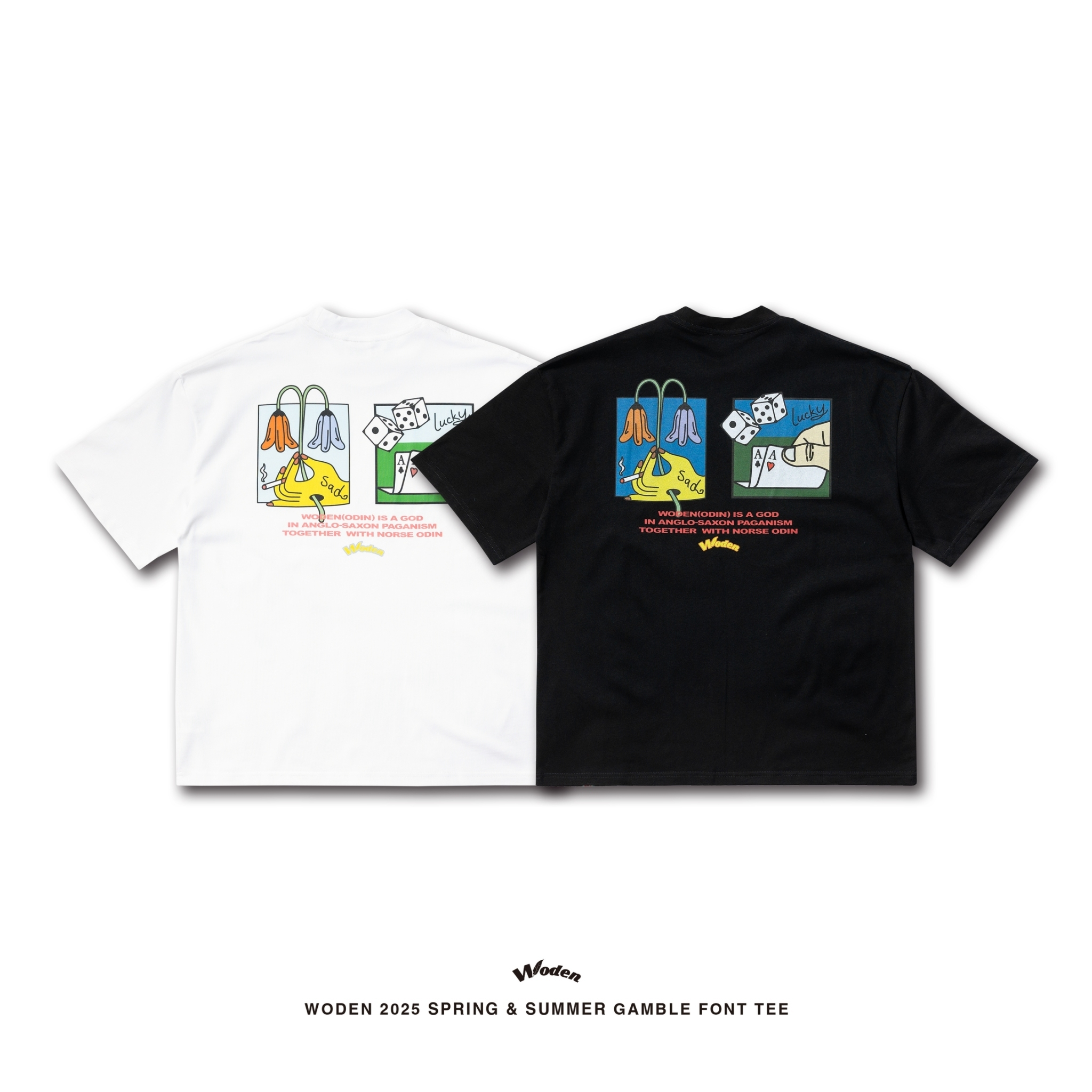 WODEN 2025 Spring & Summer 006 Gamble Font Tee