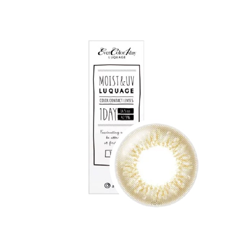 艾薇卡彩色日拋鏡面茶金(10片）