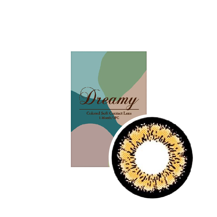 賓士夢幻美瞳彩色月拋(1片)雪花棕