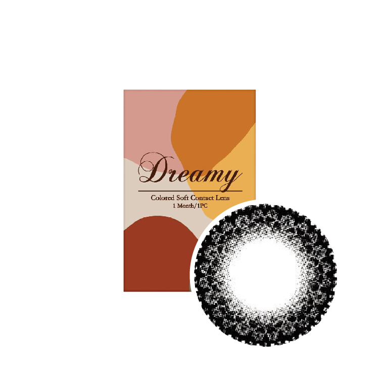 賓士夢幻美瞳彩色月拋(1片)蕾絲黑