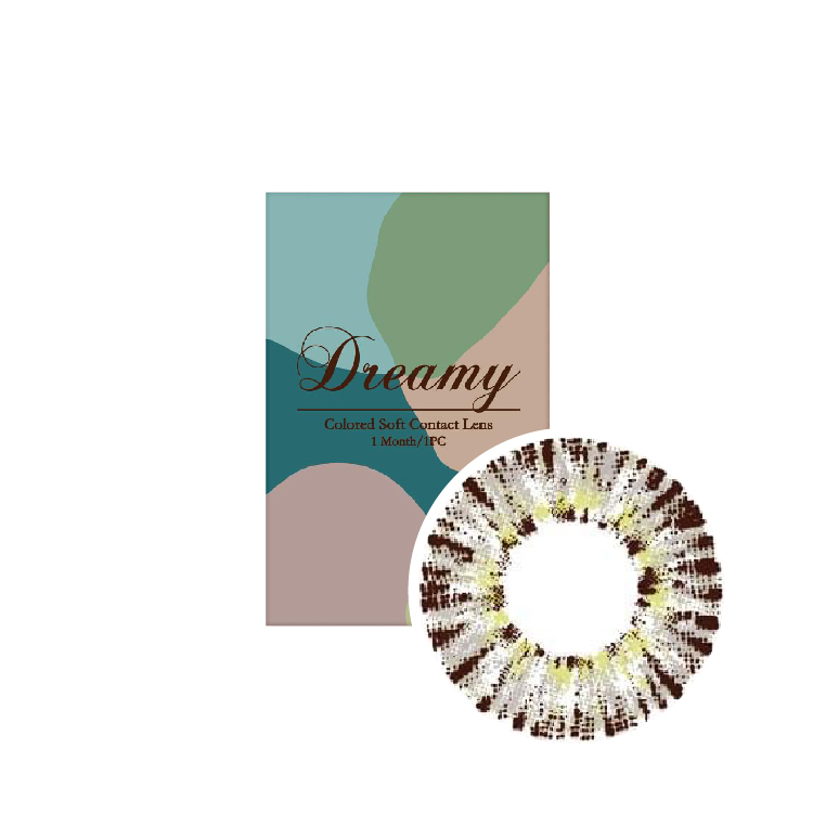 賓士夢幻美瞳彩色月拋(1片)水舞灰