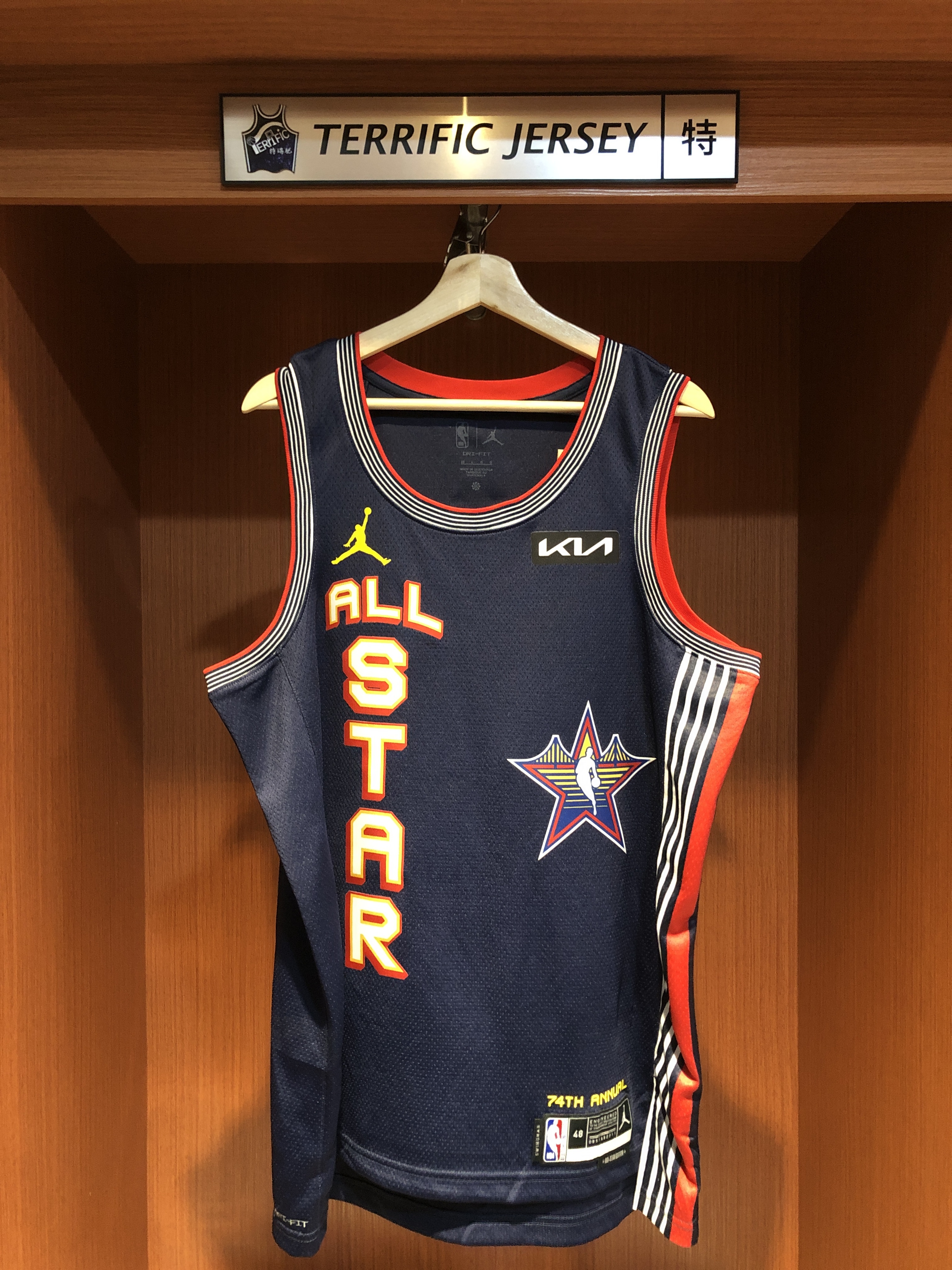 NBA球衣 Anthony Edwards 24-25 明星賽深藍 ASG Jordan Swingman 球迷版 熱轉印 全新