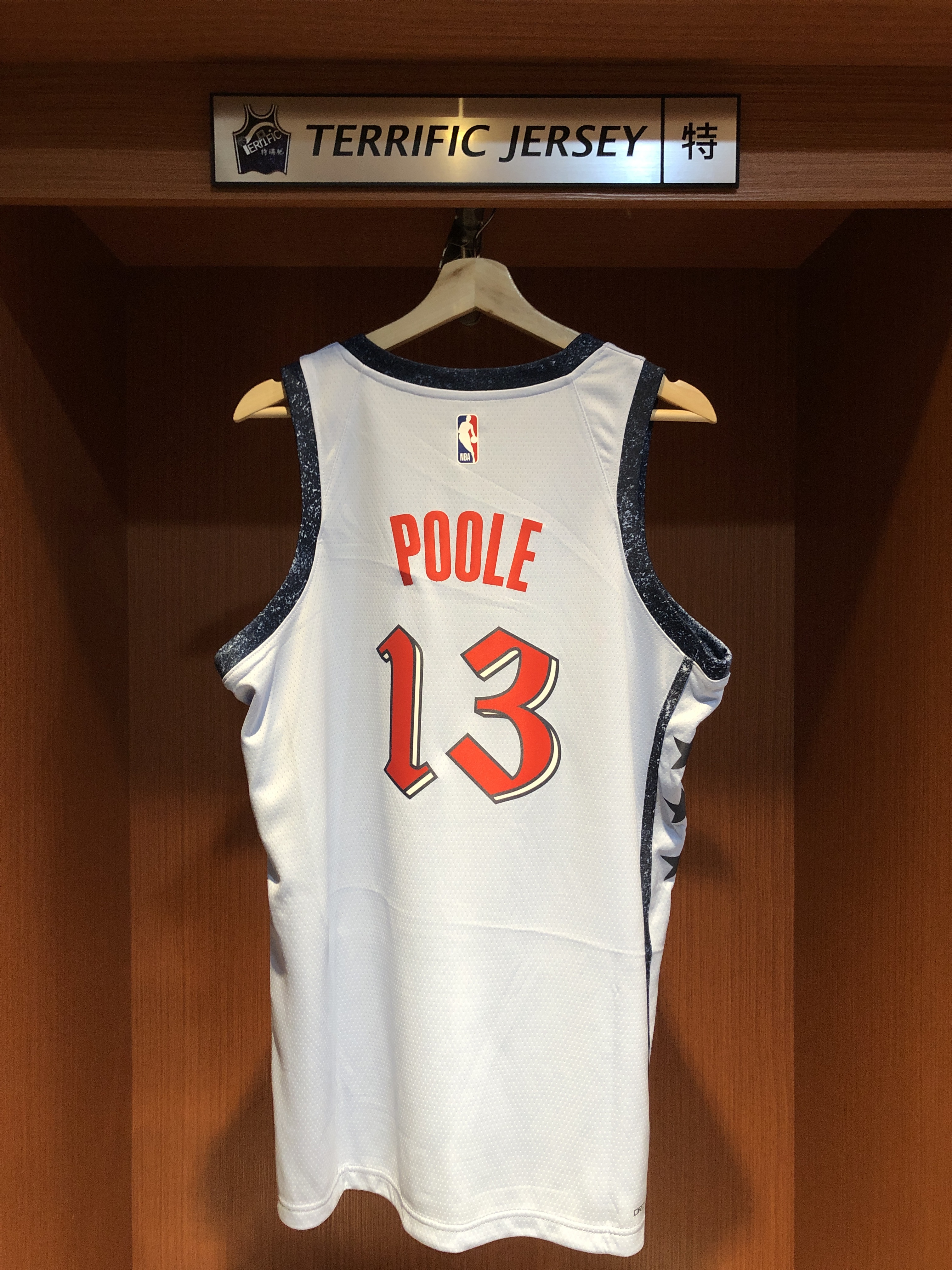 NBA球衣 Jordan Poole 華盛頓巫師城市 City Nike Swingman 球迷版 熱轉印 全新