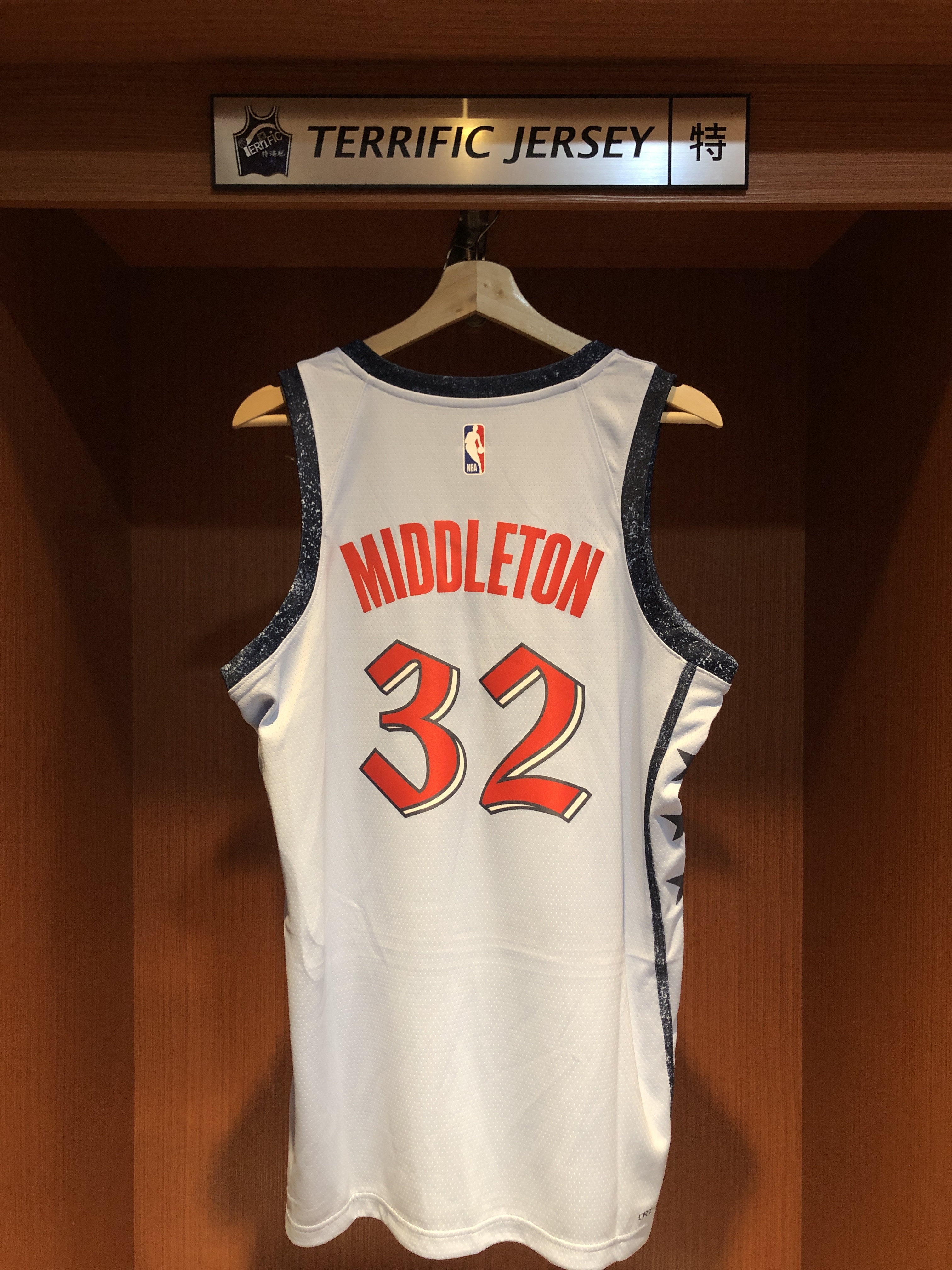 NBA球衣 Kris Middleton 華盛頓巫師城市 City Nike Swingman 球迷版 熱轉印 全新