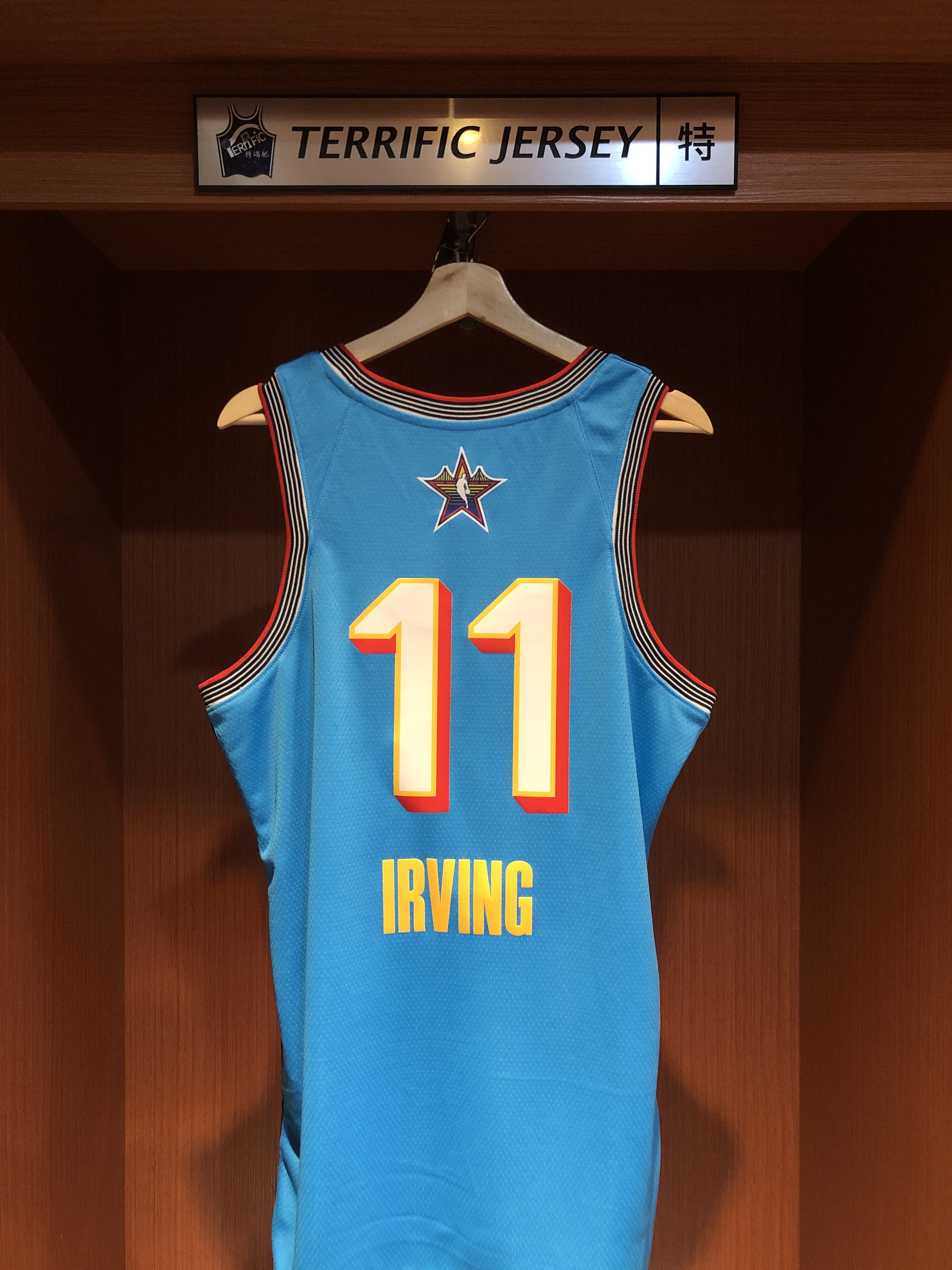 NBA球衣 Kyrie Irving 24-25 明星賽藍 ASG Jordan Swingman 球迷版 熱轉印 含贊助商標 全新