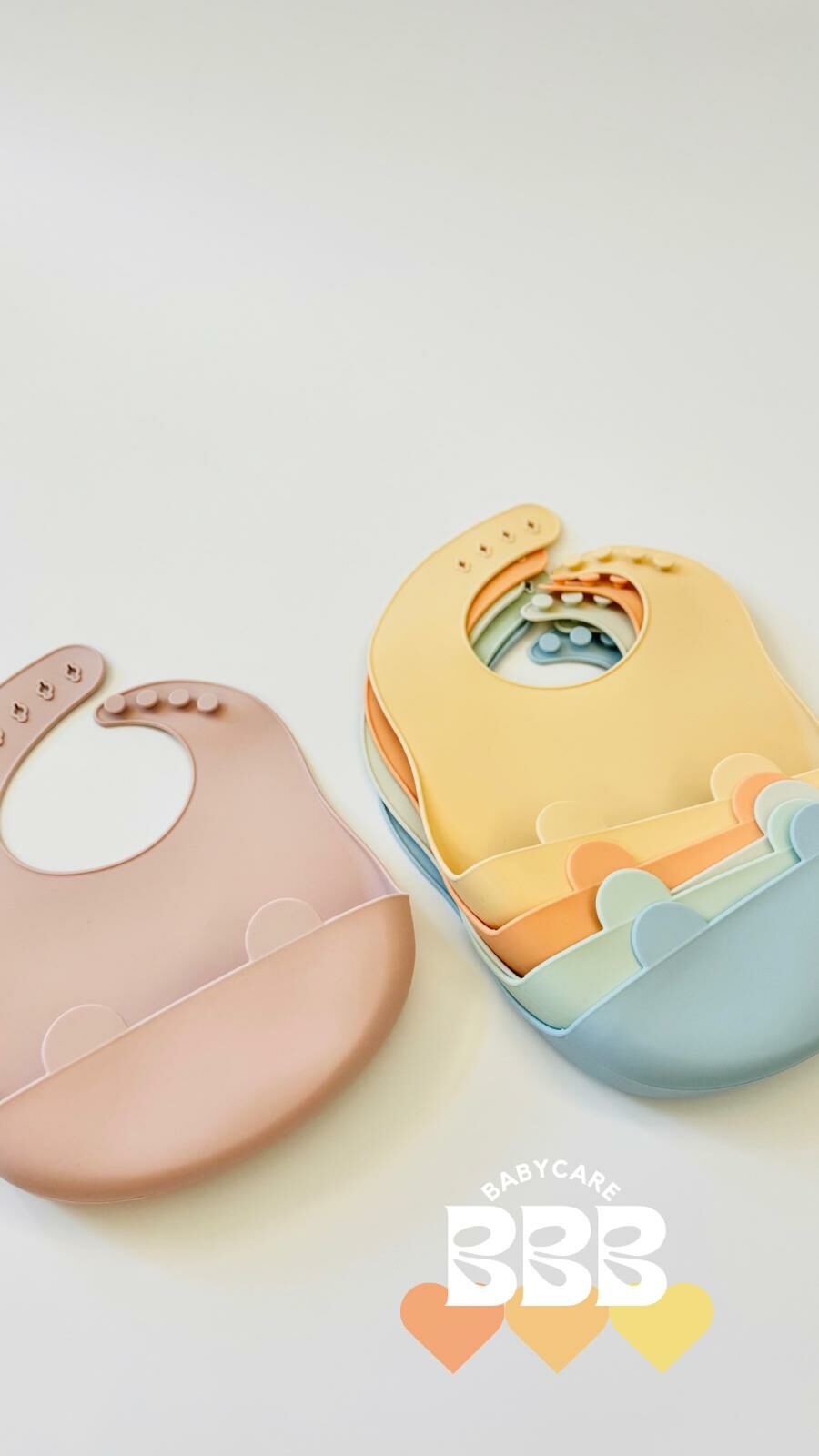 BBB_Babyacre 矽膠餐具系列- 小熊圍兜