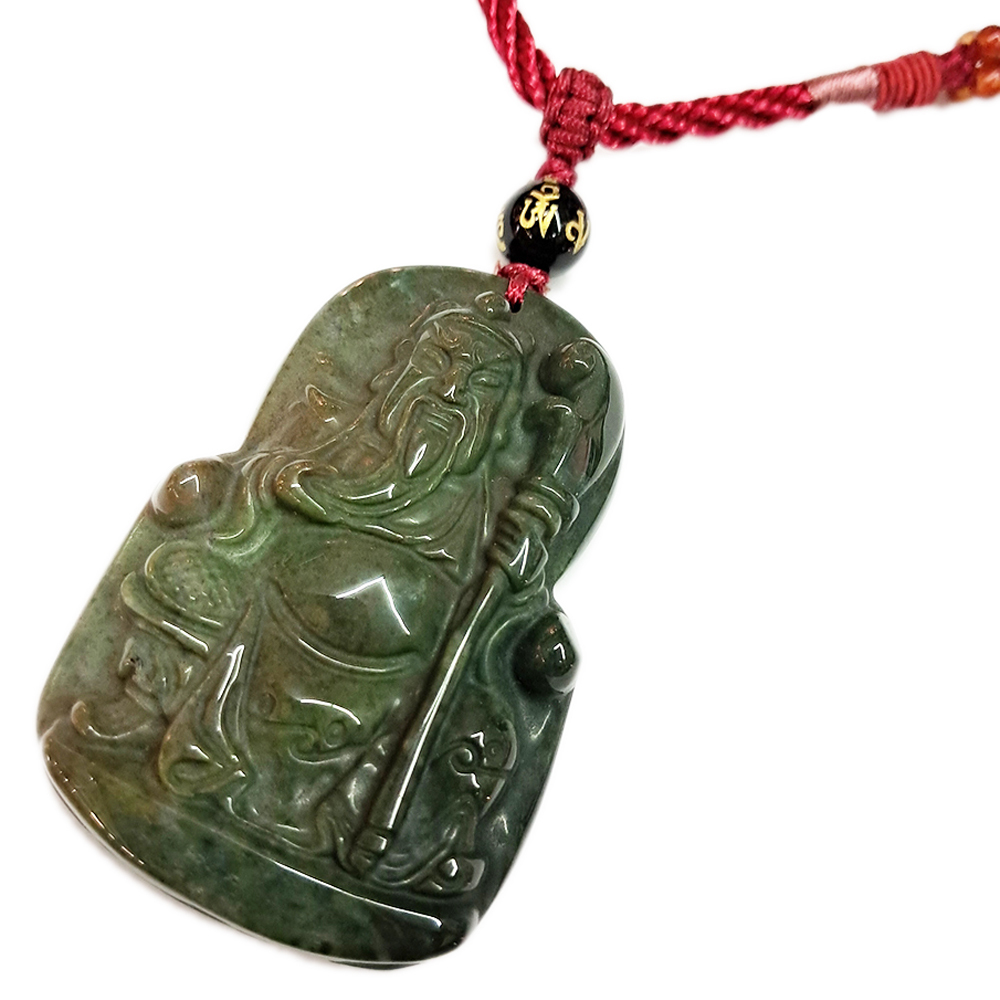 關聖帝君{印度瑪瑙}項鍊【十方】137712