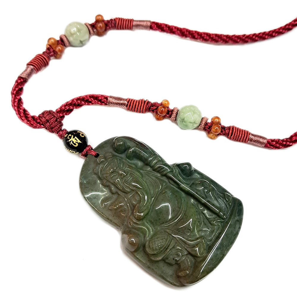 關聖帝君{印度瑪瑙}項鍊【十方】137712