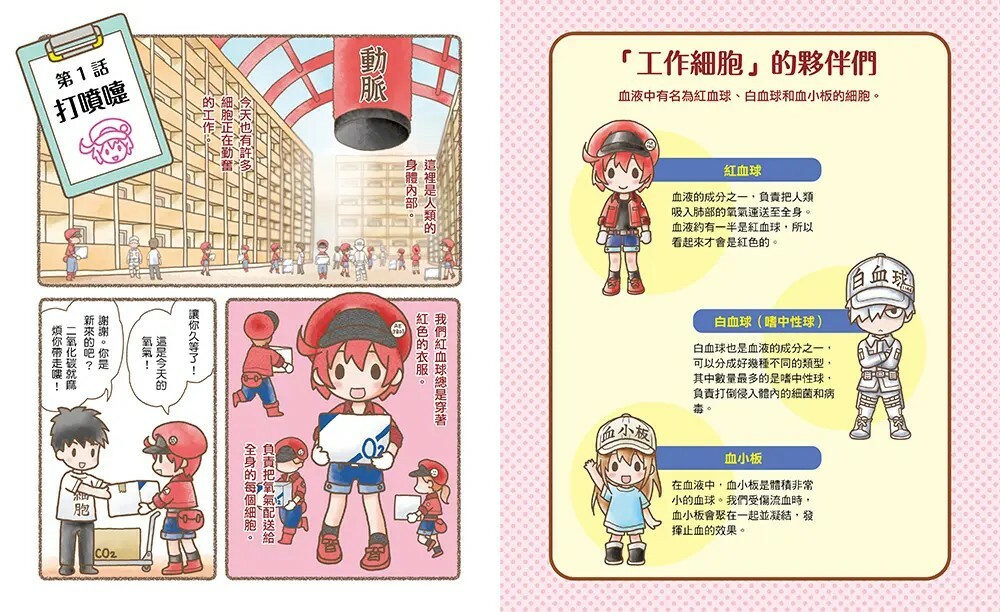 繪本工作細胞1：敵人入侵！白血球與細菌大對決