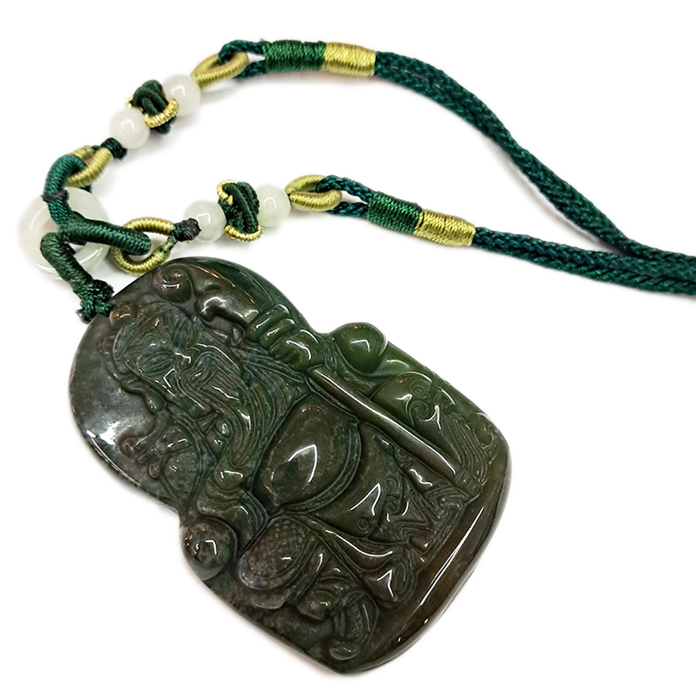 關聖帝君{七彩玉}中國結項鍊【十方】139804