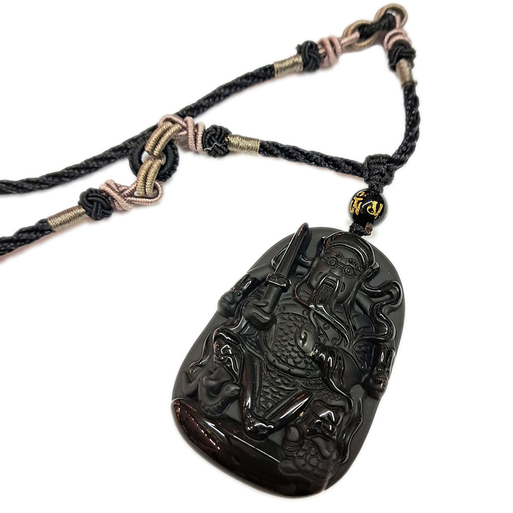 玄天上帝{黑曜石}中國結項鍊【十方】142133