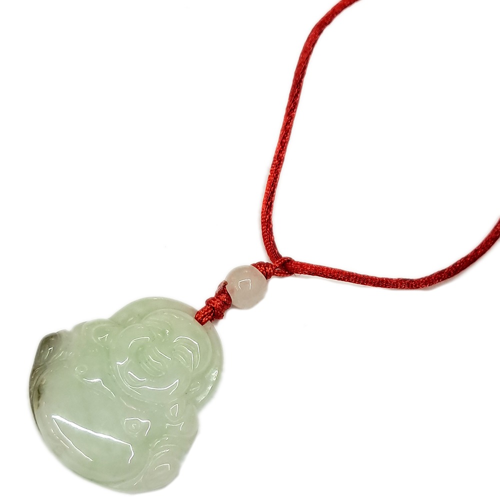 玉 彌勒佛 中國結項鍊【十方】149015