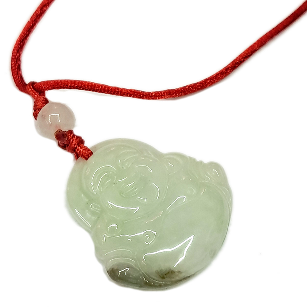 玉 彌勒佛 中國結項鍊【十方】149015