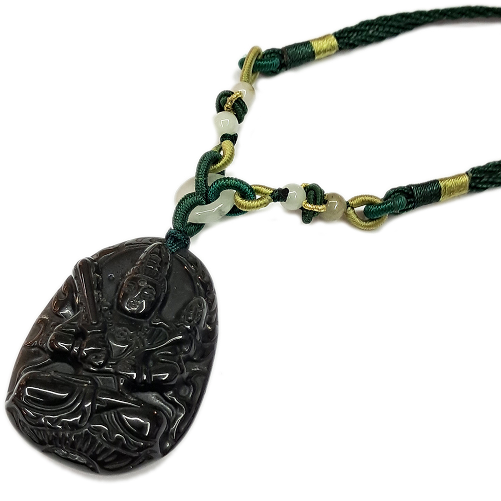 虛空藏菩薩{彩虹黑曜石}中國結項鍊【十方】154543