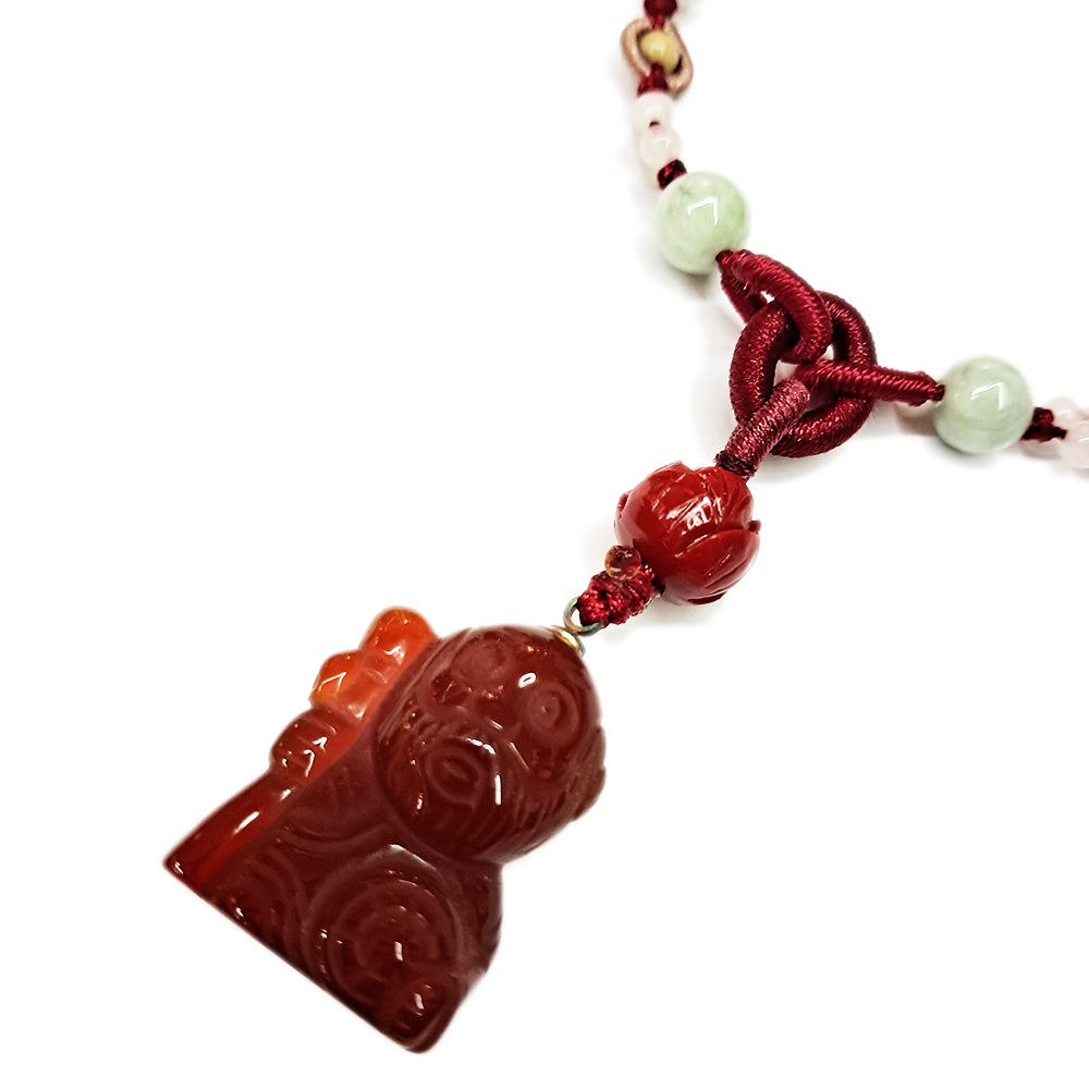達摩{紅玉髓}中國結項鍊【十方】154546